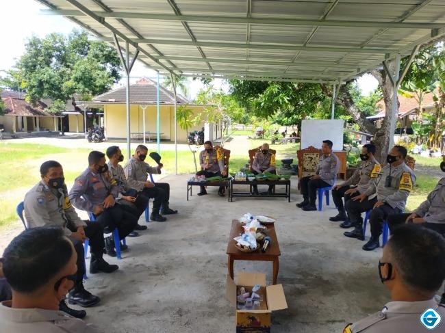 Dinilai Masih Kondusif, Kapolres Lobar Ingatkan Jajarannya Tetap Tingkatkan Kondisifitas di Lombok Barat, Terutama Upaya Pencegahan Covid-19 